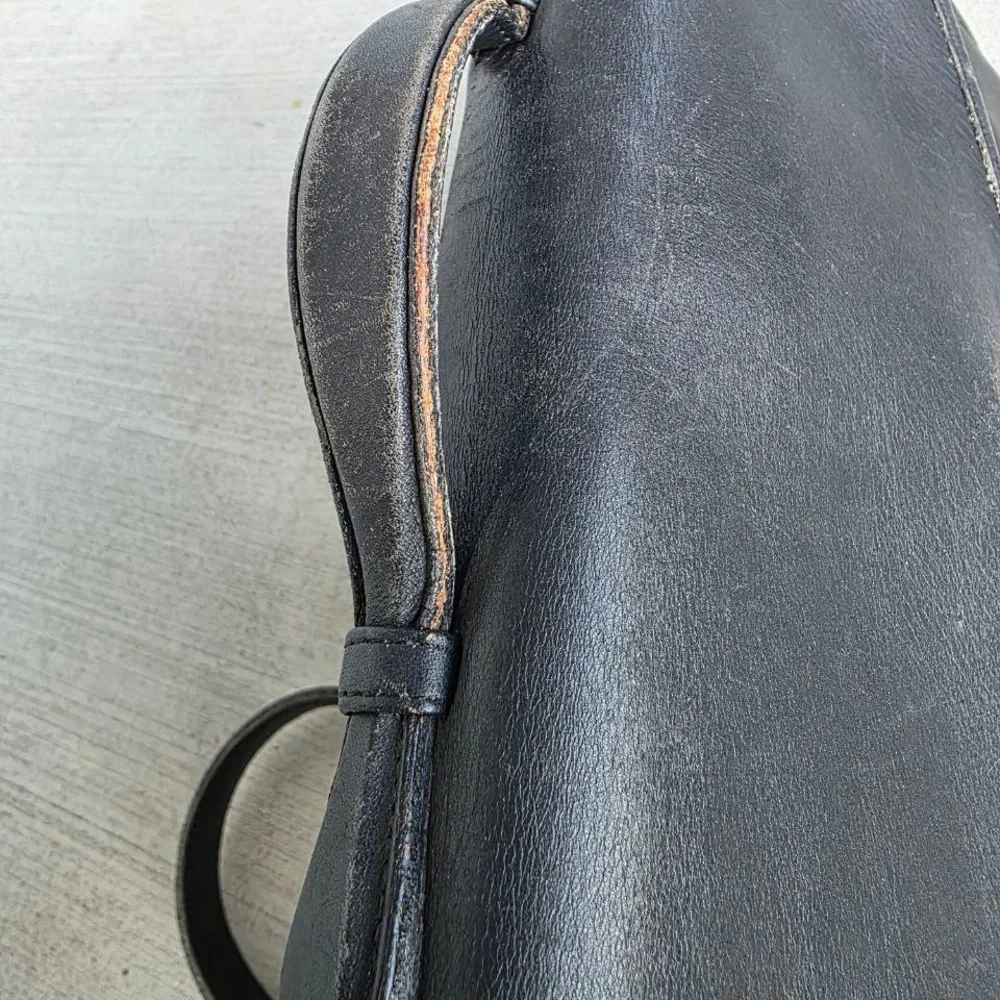 Vintage Coach 5265 Black Leather Briefcase Messenger Bag – Made in USA, 1995